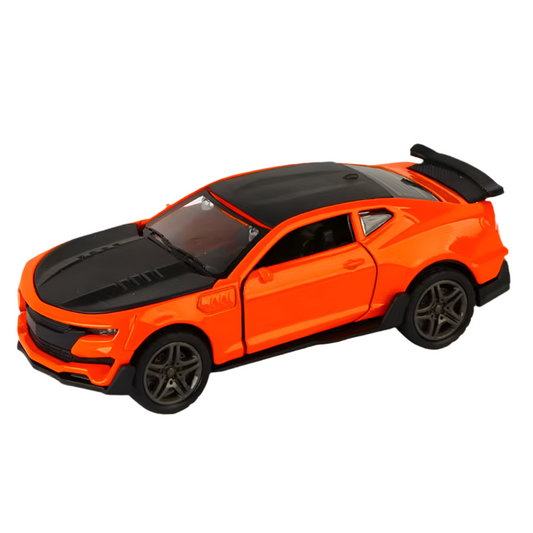 CHEVROLET CAMARO 1/36 Die cast metal Alloy Cars, openable doors With Pull Back Function with light & Music multicolor