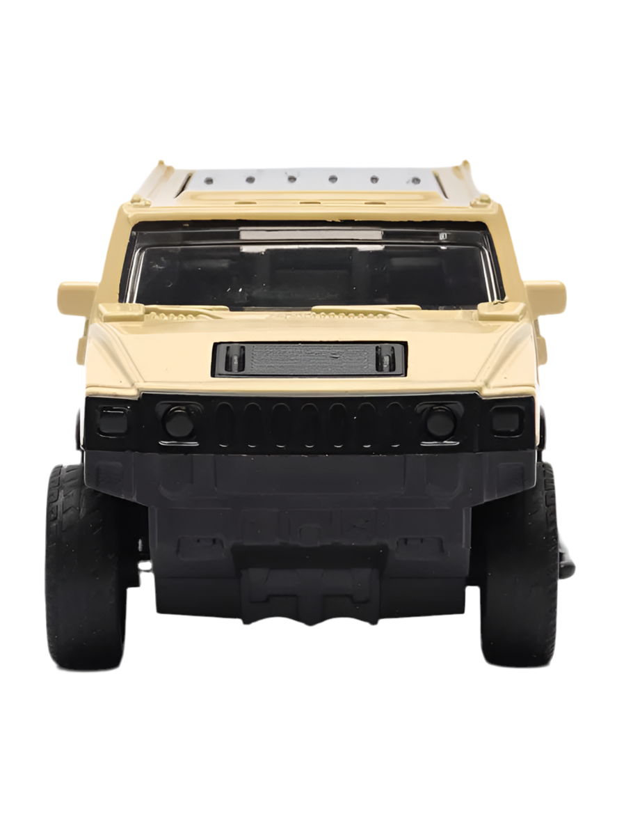 HUMMER 1/36 Scale Die-cast Model Pull Back Jeep Classic Mini Alloy Car Door Opening.
