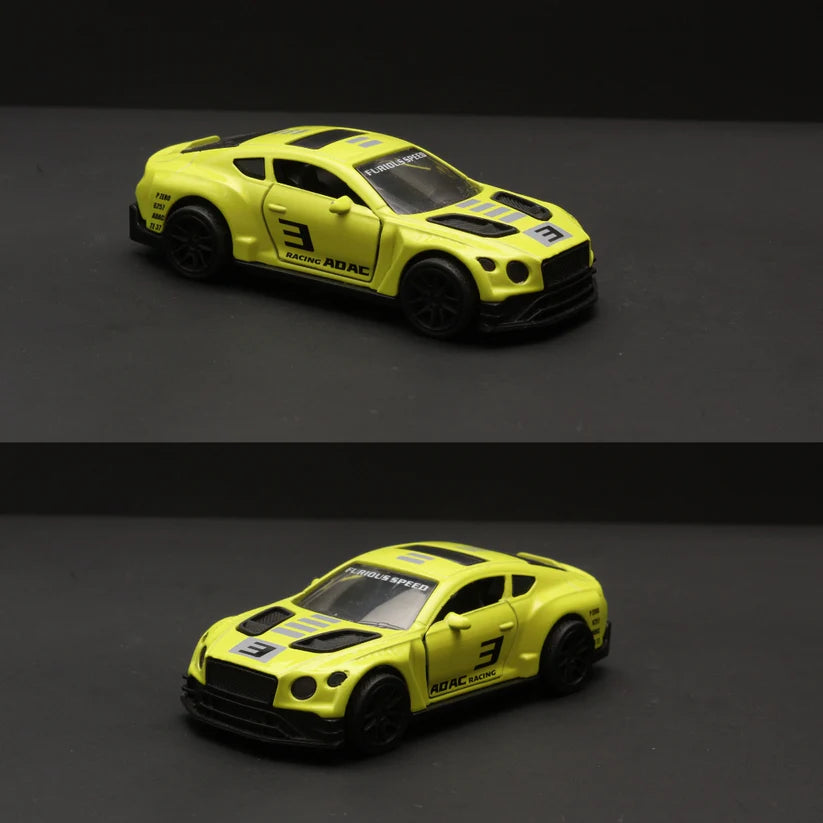 BENTLEY 1/43 Die cast metal Alloy racing Cars, openable doors With Pull Back Function