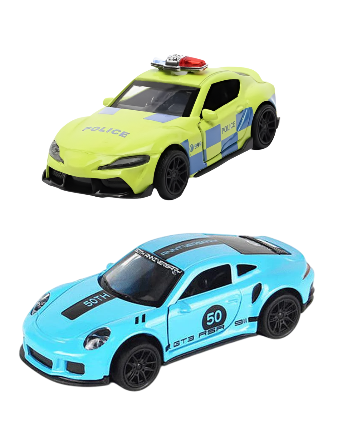 Combo of  1/43 Die cast metal  Alloy Race Cars, 2 Doors Opened With Pull Back Function car