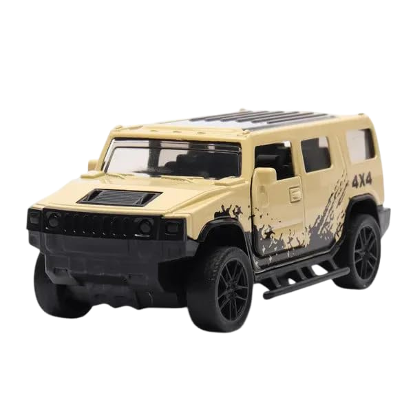 HUMMER 1/36 Scale Die-cast Model Pull Back Jeep Classic Mini Alloy Car Door Opening.