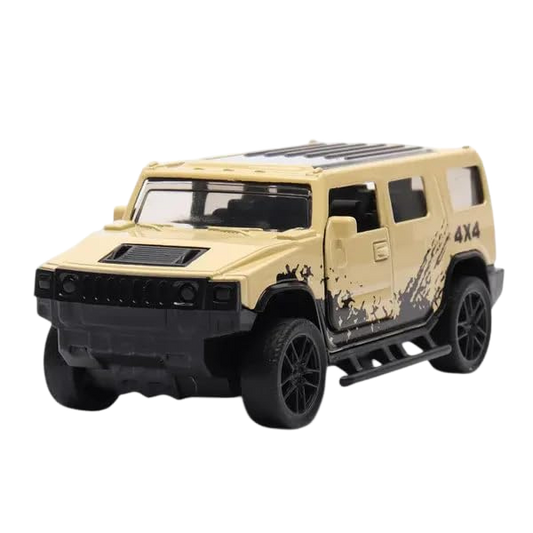 HUMMER 1/36 Scale Die-cast Model Pull Back Jeep Classic Mini Alloy Car Door Opening.