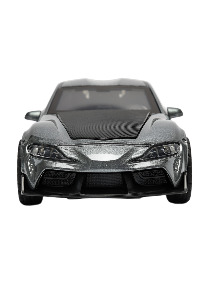 TOYOTA SUPRA : 1/36 Die cast metal Alloy Cars, openable doors With Pull Back Function with light & Music multicolor