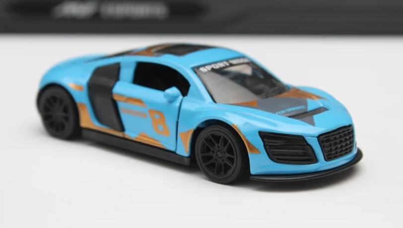 AUDI 1/43 Die cast metal  Alloy racing  Cars, openable doors With Pull Back Function