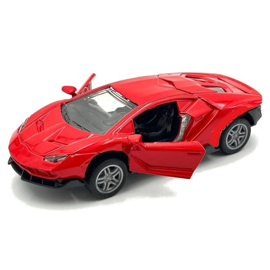 LAMBORGHINI  1/43  Die cast metal  Alloy Race Cars, openable doors With Pull Back Function Car