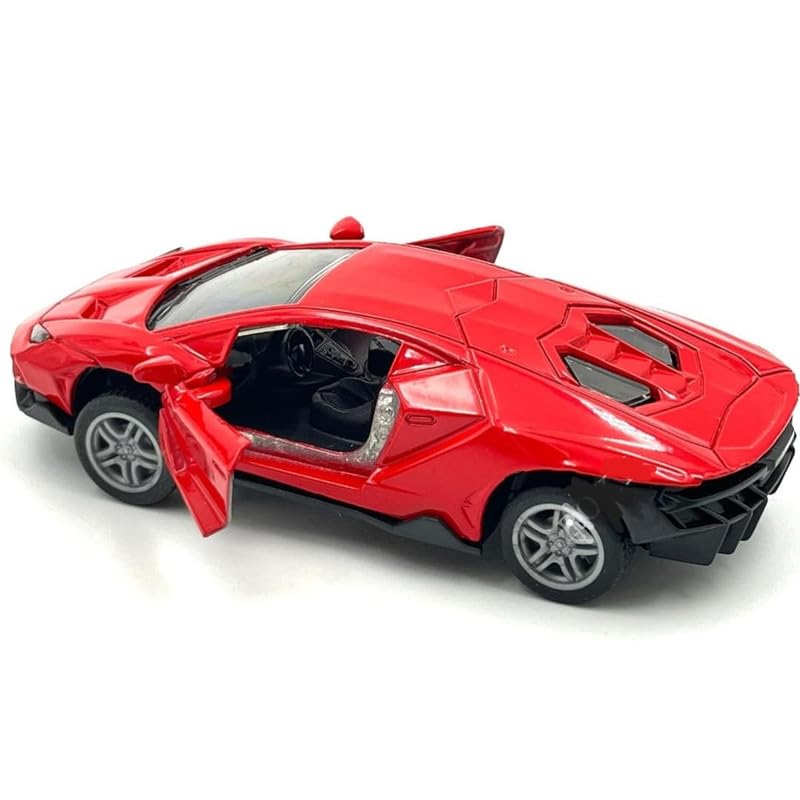 LAMBORGHINI 1/43 Die cast metal Alloy Race Cars, openable doors With Pull Back Function Car