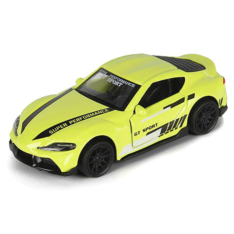 TOYOTA SUPRA 1/43 Die cast metal  Alloy Race Cars, openable doors With Pull Back Function  car