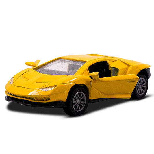 LAMBORGHINI  1/43  Die cast metal  Alloy Race Cars, openable doors With Pull Back Function Car