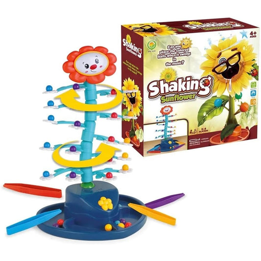 Shaking Sunflower Interactive Learning Toy Multiplayer Game Box for Age 4 5 6 7 8 Years Old Kids Boys and Girls Early Child Brain Development Activity, Learning Skills, Gift Item