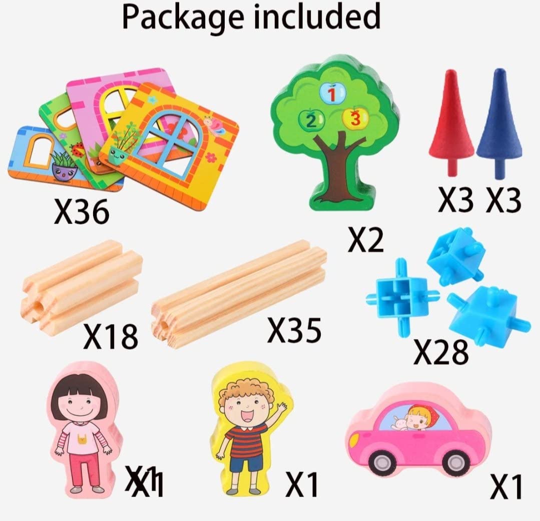 Wooden Building Blocks, Changeable Custom Building Blocks