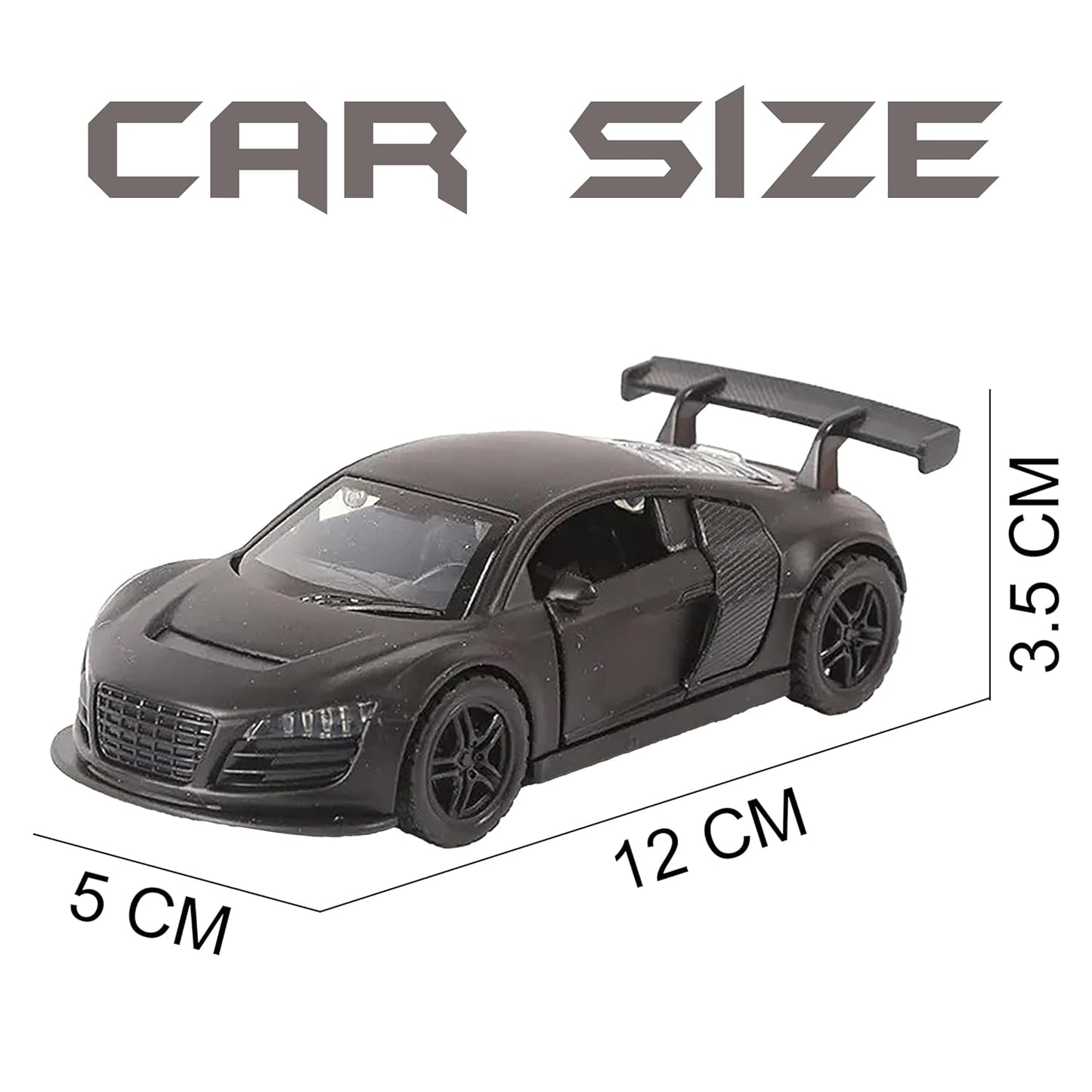 NISSAN GTR 1/36 Die cast metal Alloy Cars, openable doors With Pull Back Function with light & Music multicolor