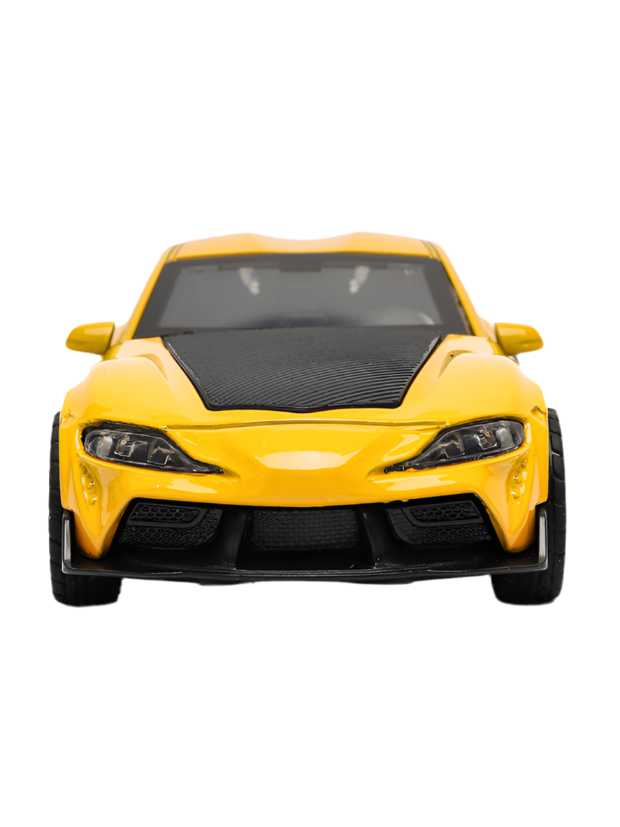 TOYOTA SUPRA : 1/36 Die cast metal Alloy Cars, openable doors With Pull Back Function with light & Music multicolor