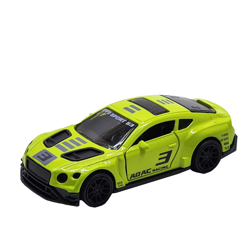 BENTLEY 1/43 Die cast metal Alloy racing Cars, openable doors With Pull Back Function
