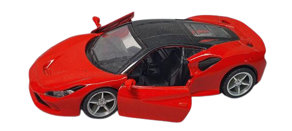FERRARI 1/43 Die cast metal Alloy Race Cars, openable doors With Pull Back Function Car