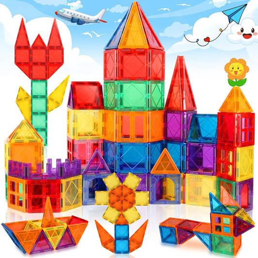 Set of 40 Magnetic Building blocks Tiles For Kids