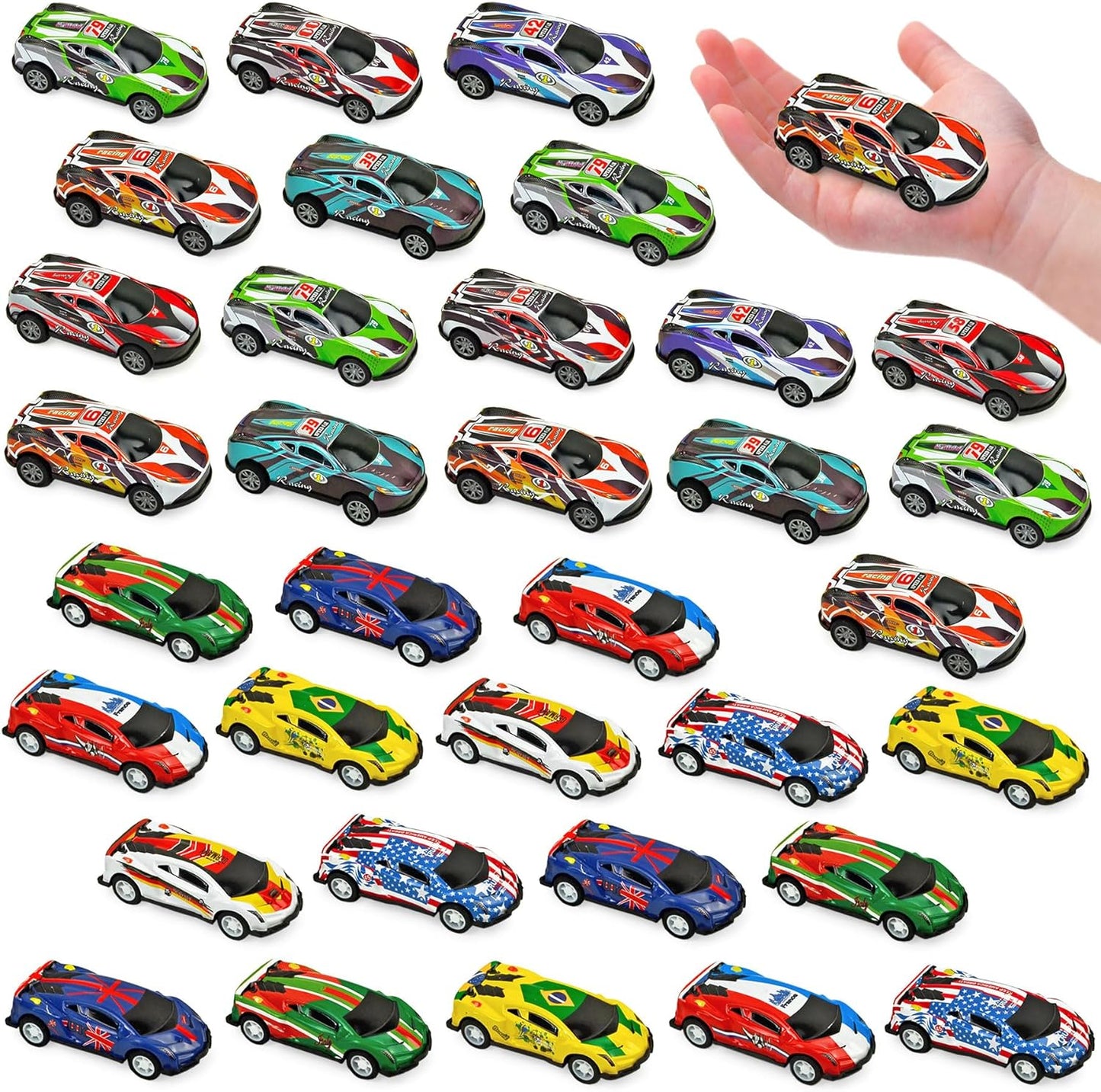 Set of 30 Mini Metal Cars for kids Pull Back Car Toys Birthday return gift