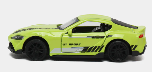 TOYOTA SUPRA 1/43 Die cast metal  Alloy Race Cars, openable doors With Pull Back Function  car