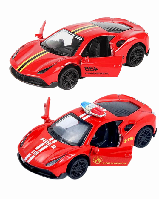 Combo of  1/43 Die cast metal  Alloy Race Cars, 2 Doors Opened With Pull Back Function  car