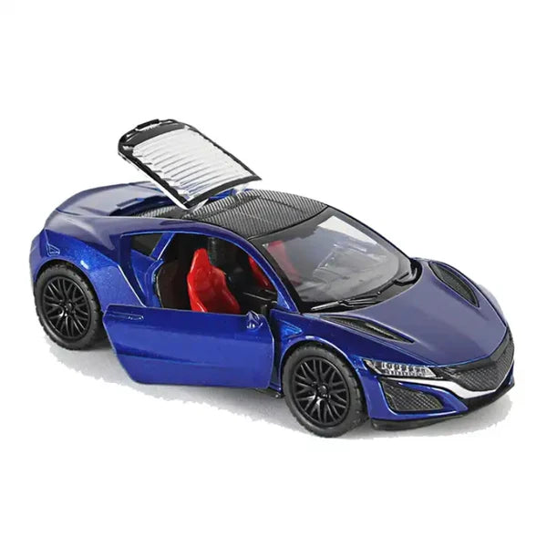 Honda SNX Supercar: 1/36 Die cast metal Alloy Car with light & Music, Pull back function