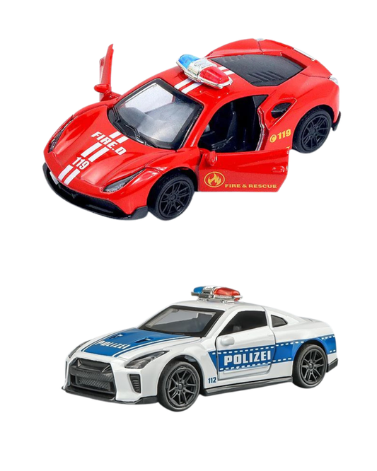 Combo of  1/43 Die cast metal  Alloy Race Cars, 2 Doors Opened With Pull Back Function  car