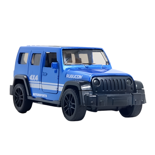 JEEP RUBICON 1/36 Scale Die-cast Model Pull Back Jeep Classic Mini Alloy Car Door Opening.