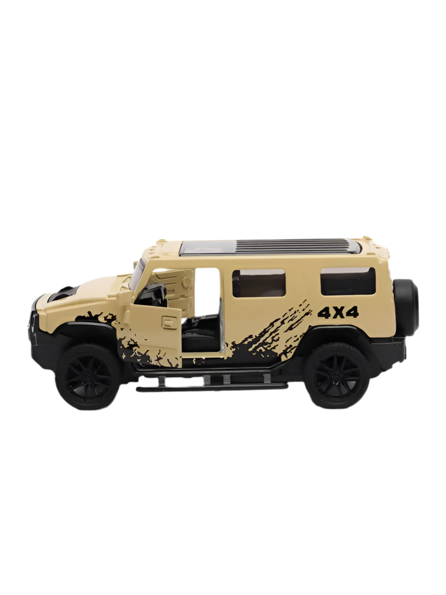 HUMMER 1/36 Scale Die-cast Model Pull Back Jeep Classic Mini Alloy Car Door Opening.