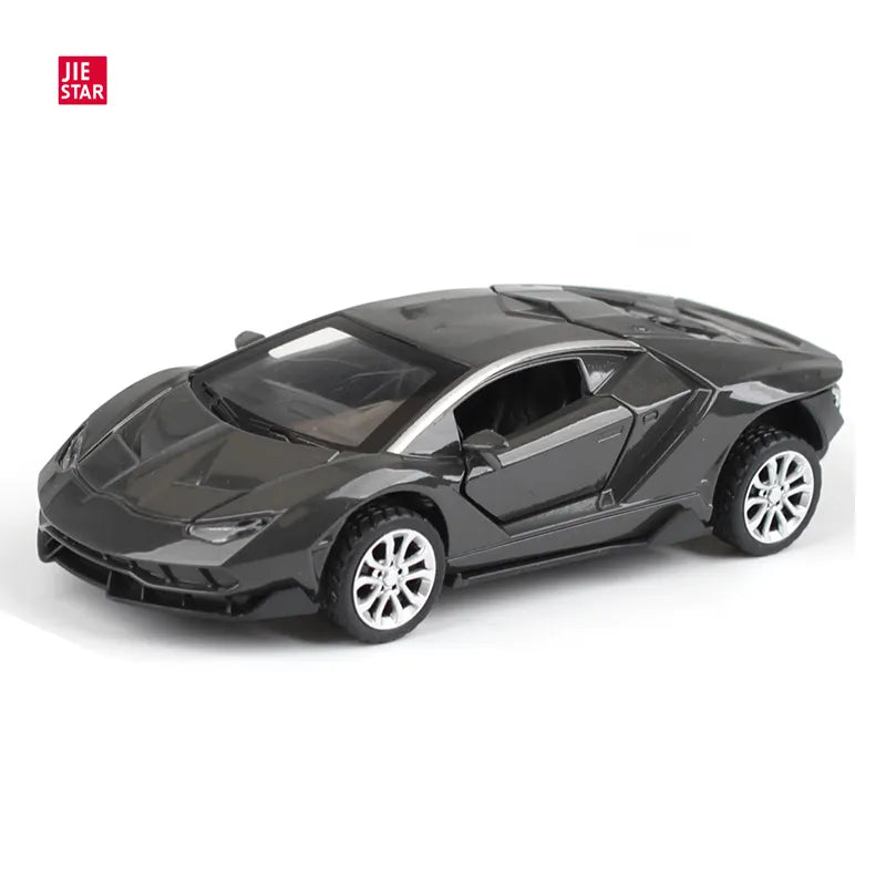 LAMBORGHINI  1/43  Die cast metal  Alloy Race Cars, openable doors With Pull Back Function Car
