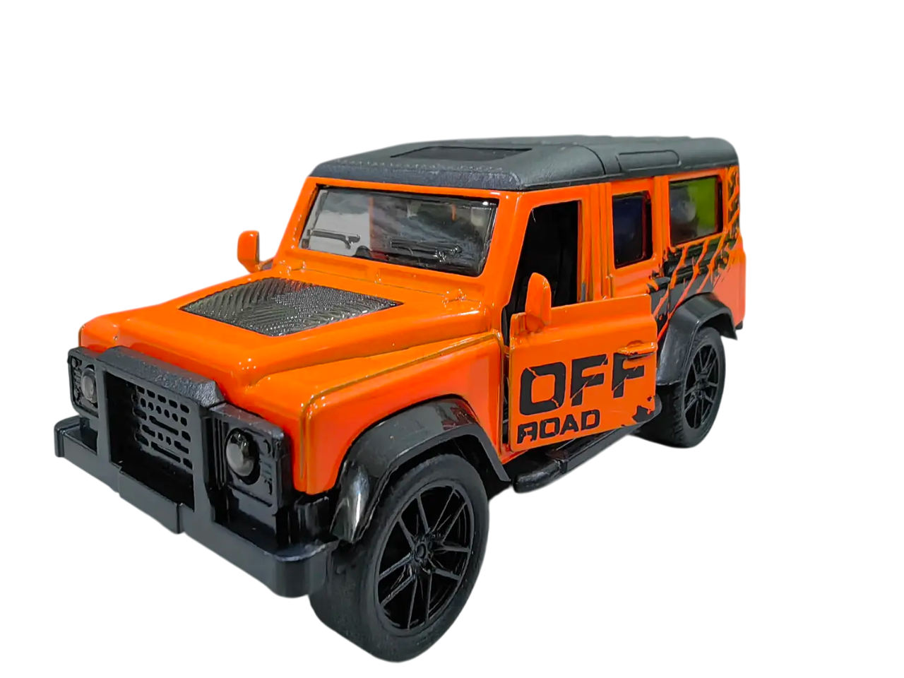 LAND ROVER DEFENDER 1/43 Scale Die-cast Model Pull Back Jeep Classic Mini Alloy Car Door Opening.