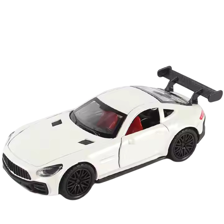 MERCEDES 1/36 Die cast metal Alloy Cars, openable doors With Pull Back Function with light & Music multicolor