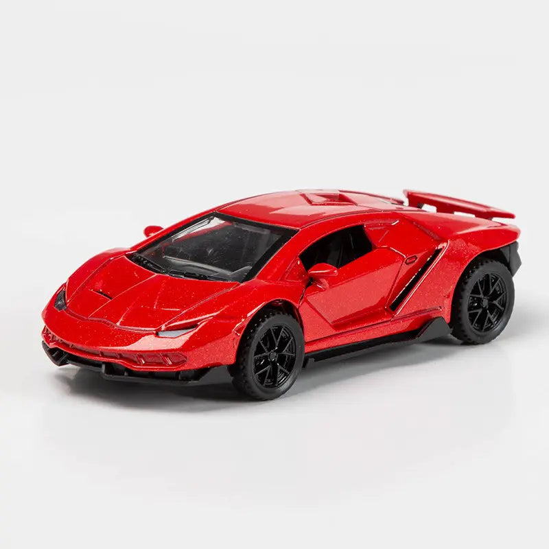 LAMBORGHINI 1/43 Die cast metal Alloy Race Cars, openable doors With Pull Back Function Car