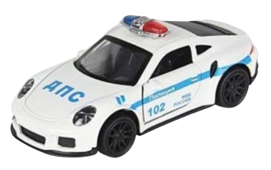 PORSCHE 1/43 Die cast metal  Alloy Police Cars, openable doors With Pull Back Function