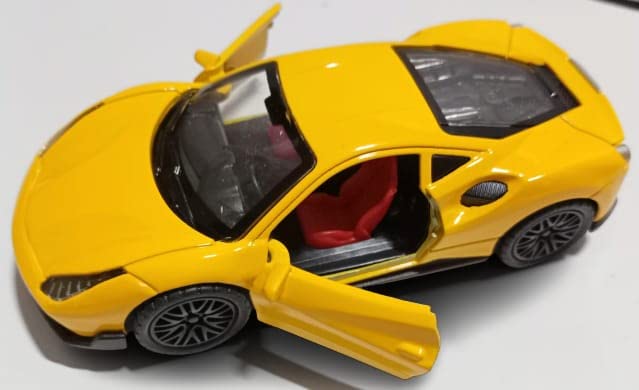 FERRARI 1/36 Die cast metal Alloy Cars, openable doors With Pull Back Function with light & Music multicolor