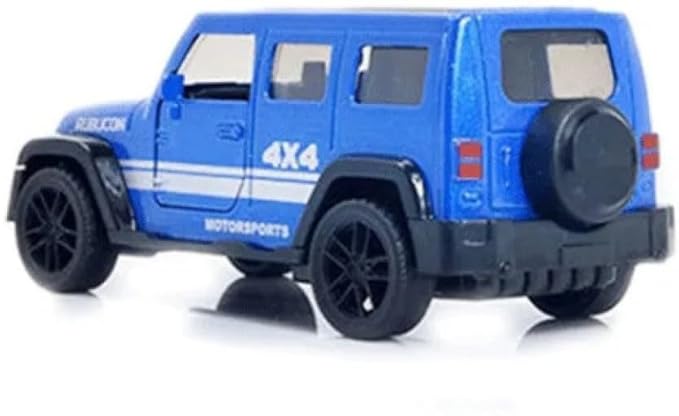 JEEP RUBICON 1/36 Scale Die-cast Model Pull Back Jeep Classic Mini Alloy Car Door Opening.