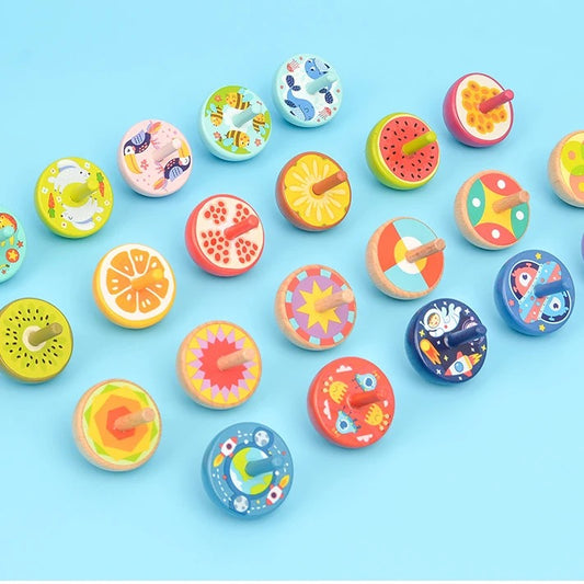 Wooden Hand painted Spinning Tops, Lattu Spinning tops Toys