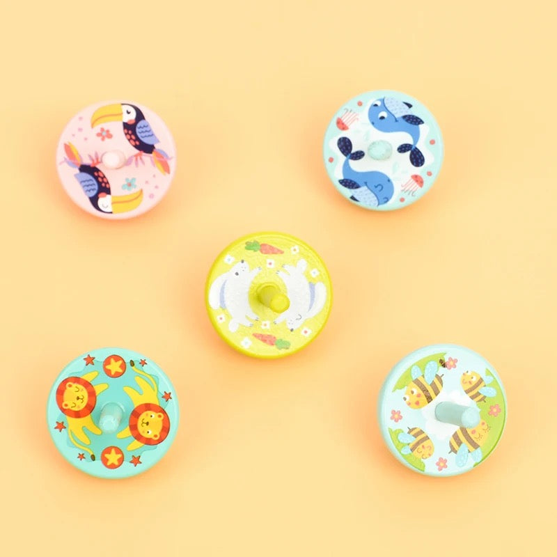 Wooden Hand painted Spinning Tops, Lattu Spinning tops Toys