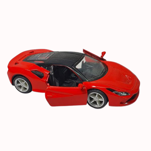 FERRARI 1/43 Die cast metal Alloy Race Cars, openable doors With Pull Back Function Car