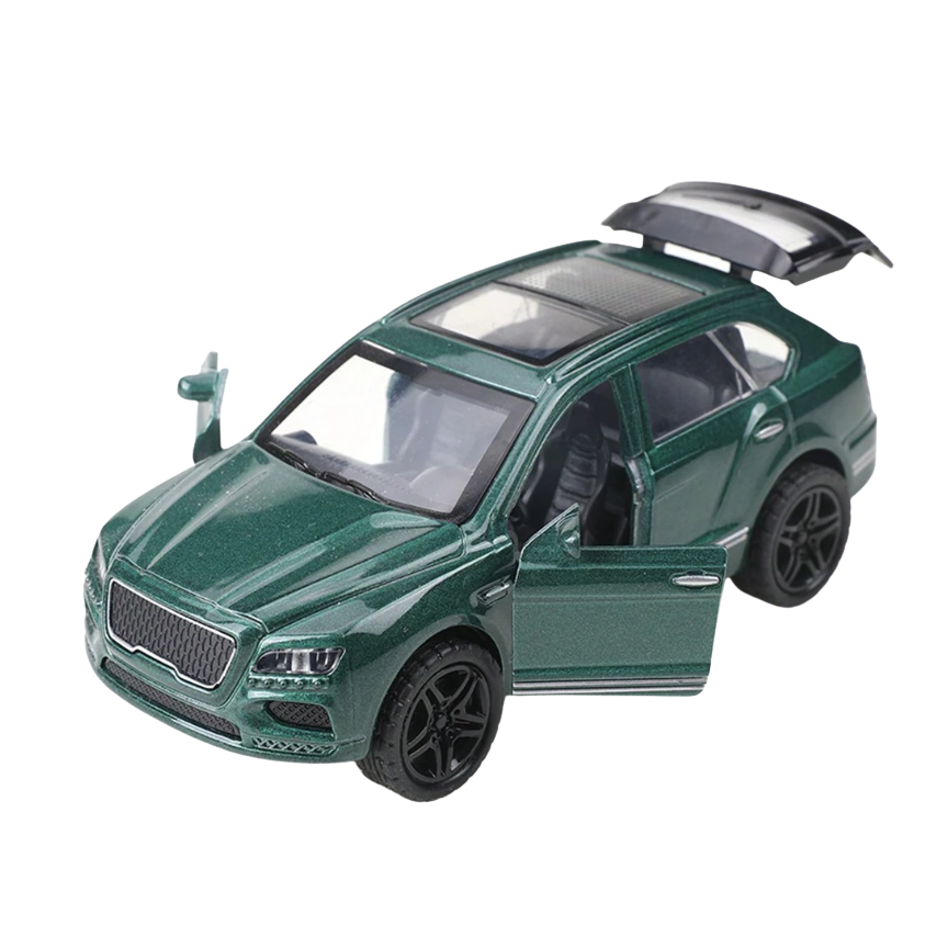 BENTLEY 1/43 Die cast metal Alloy Race Cars, openable doors With Pull Back Function Car