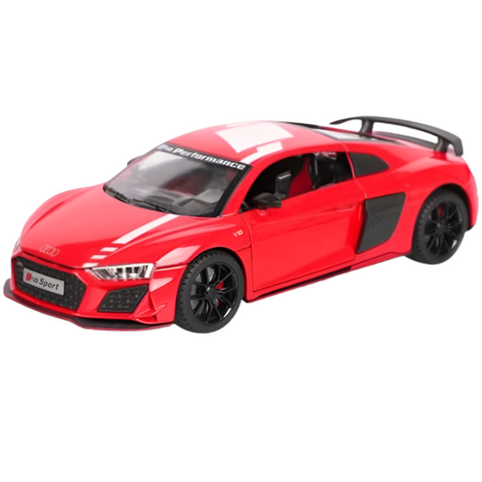 AUDI  1/43  Die cast metal  Alloy Race Cars, openable doors With Pull Back Function Car