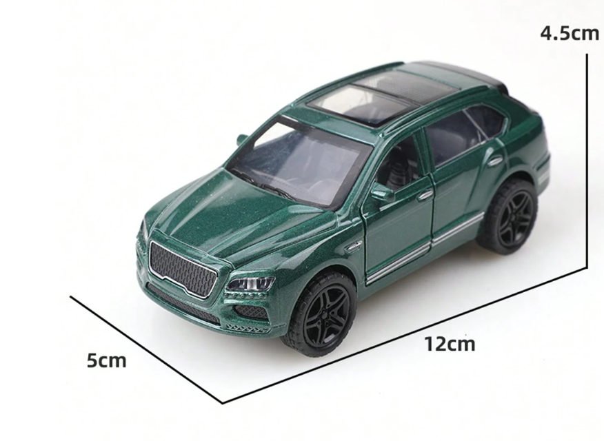BENTLEY 1/43 Die cast metal Alloy Race Cars, openable doors With Pull Back Function Car