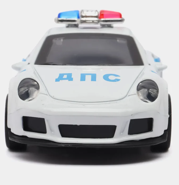 PORSCHE 1/43 Die cast metal  Alloy Police Cars, openable doors With Pull Back Function