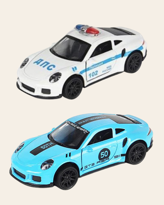 Combo of  1/43 Die cast metal  Alloy Race Cars, 2 Doors Opened With Pull Back Function car