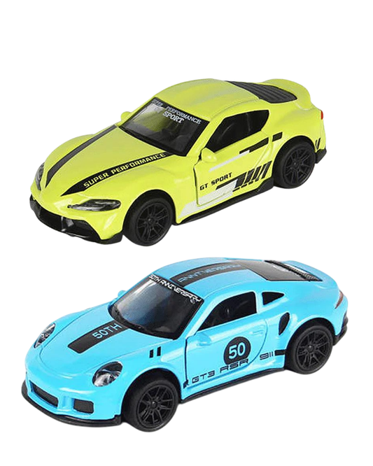 Combo of  1/43 Die cast metal  Alloy Race Cars, 2 Doors Opened With Pull Back Function car