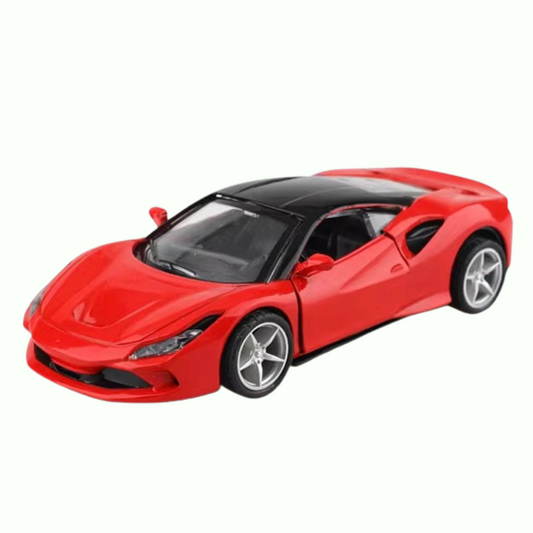 FERRARI 1/43  Die cast metal  Alloy Race Cars, openable doors With Pull Back Function Car