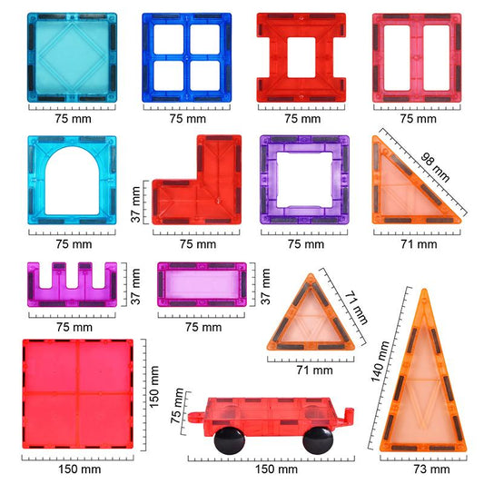 Select your Magnetic tiles set yourself ( DIY SET ). Colors are depend on availability. Pls add each item  in cart separately and then place order