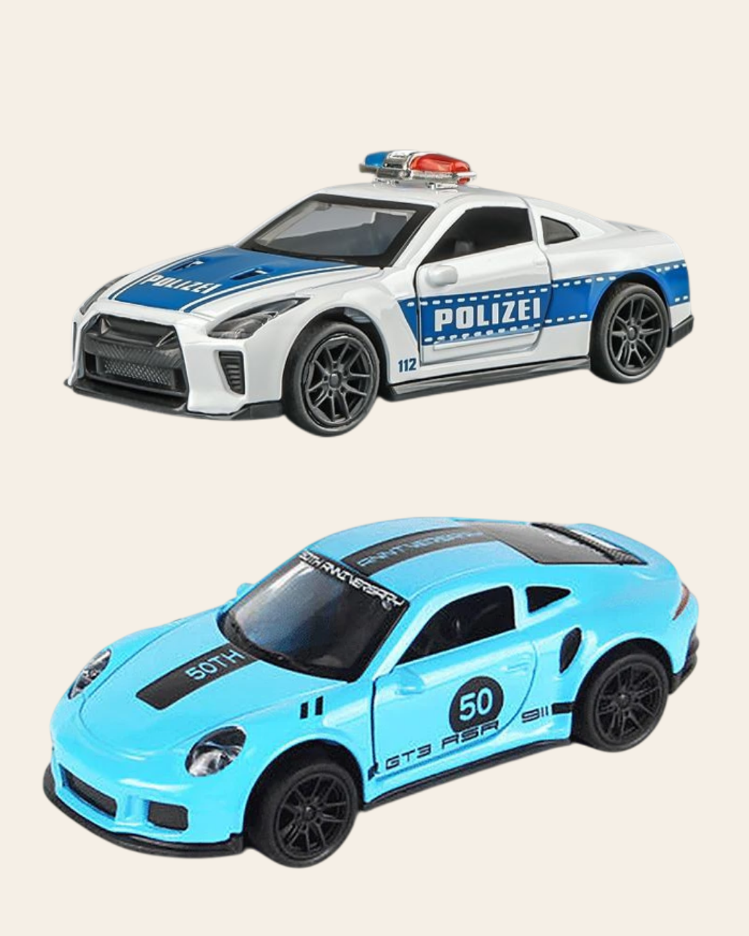 Combo of  1/43 Die cast metal  Alloy Race Cars, 2 Doors Opened With Pull Back Function car