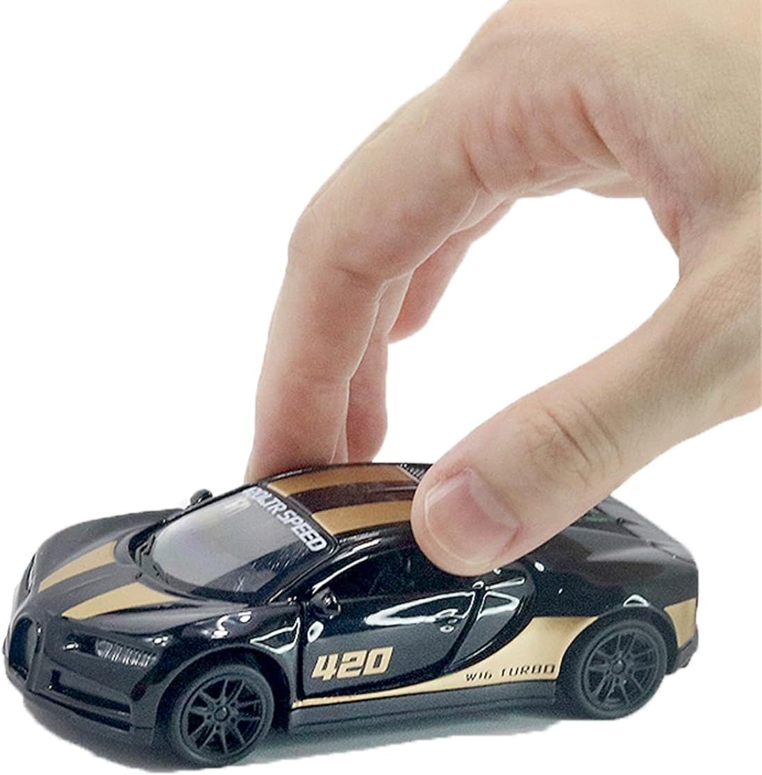 Combo of LAND ROVER DEFENDER & BUGATTI 1/43 Die cast metal  Alloy Race Cars, 2 Doors Opened With Pull Back Function  car
