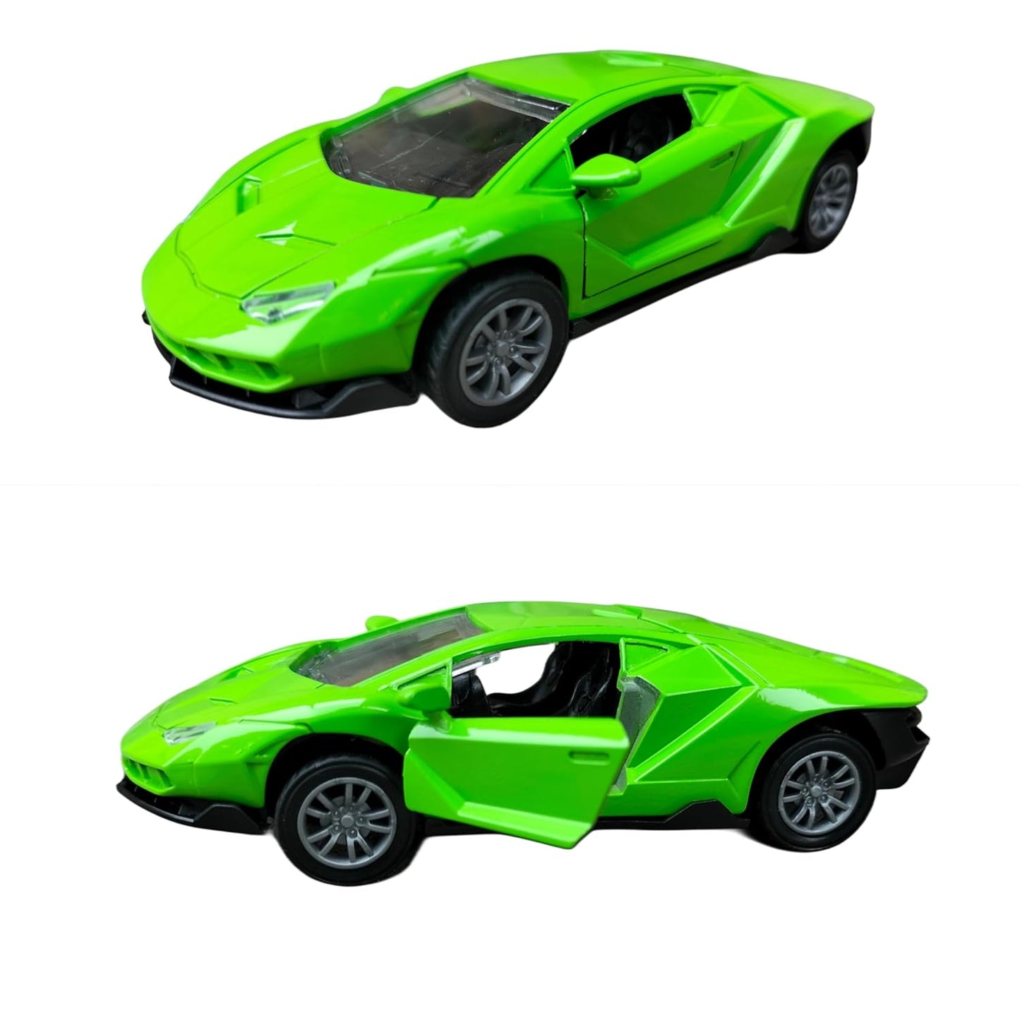 LAMBORGHINI  1/43  Die cast metal  Alloy Race Cars, openable doors With Pull Back Function Car