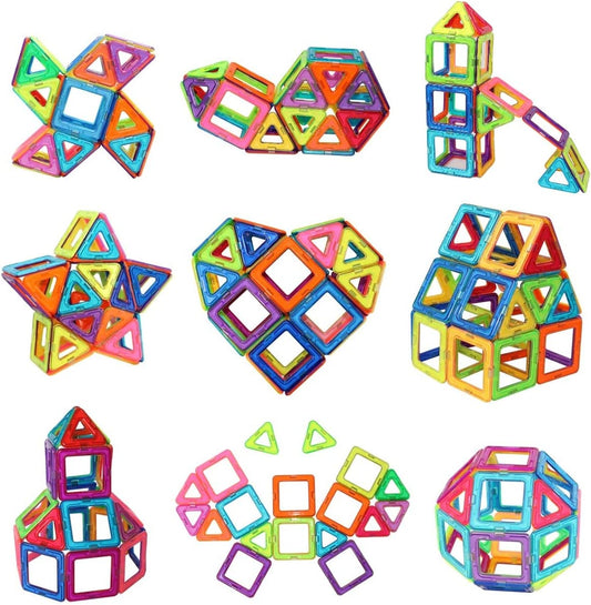 Magnetic building blocks mini tiles set of 60 pcs