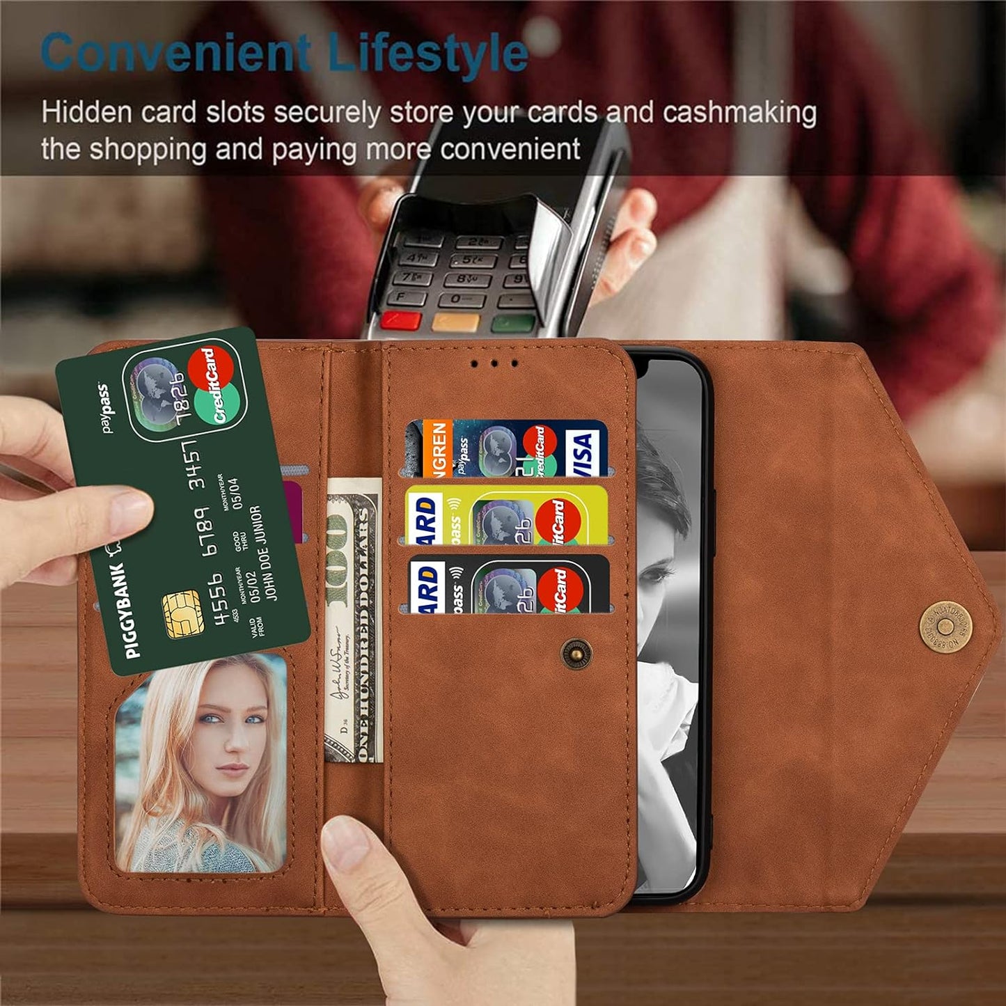 Premium iPhone mobile case with Purse / Wallet