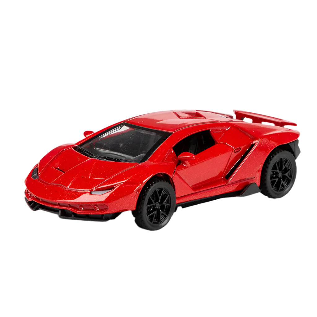 LAMBORGHINI  1/43  Die cast metal  Alloy Race Cars, openable doors With Pull Back Function Car